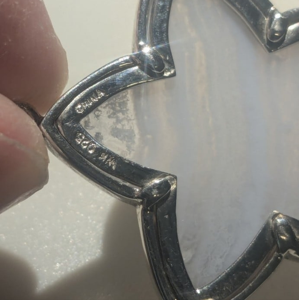 WK Whitney Kelly Blue Lace Agate Star Pendant - Picture 3 of 3